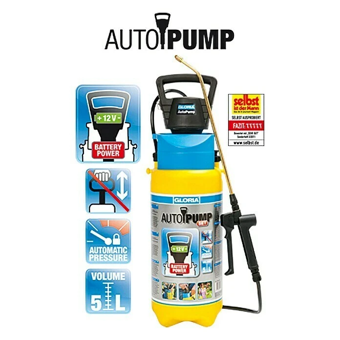 Gloria Druksproeier AutoPompset Met Batterij/accu 4 Gloria Druksproeier AutoPompset Met Batterij/accu - Image 2