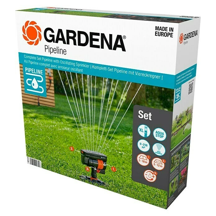 Gardena Pipeline Startset Pipeline Square Sprinklerset 3 Gardena Pipeline Startset Pipeline Square Sprinklerset